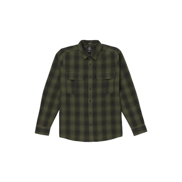 NWT Volcom Shadowstone Flannel Long Sleeve Shirt- Wintermoss​ - Picture 1 of 4